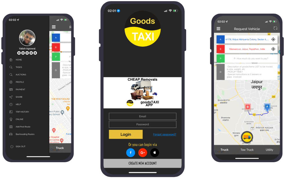 Goods Taxi Logistics Platform