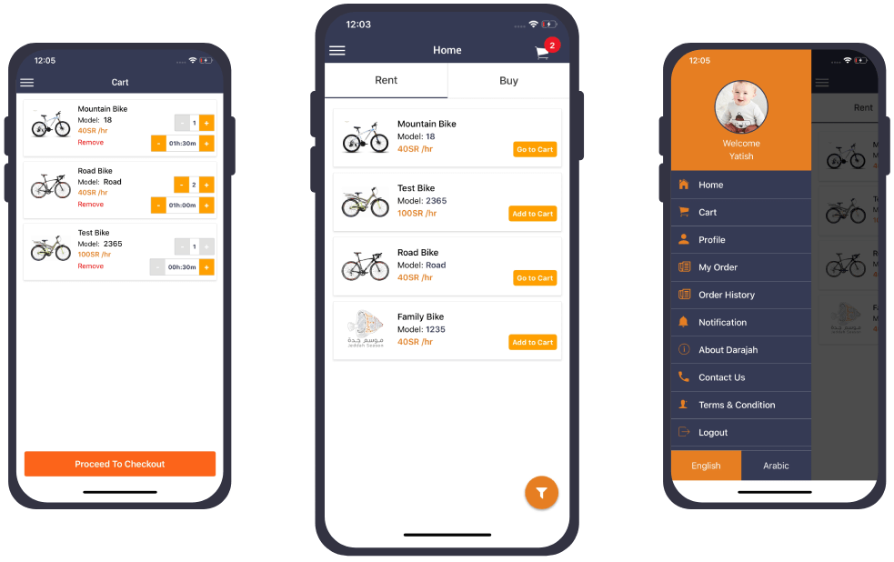 Bicycle Rental Booking App